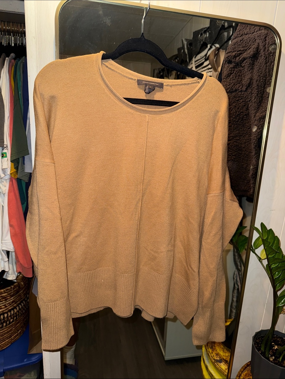 French Connection Camel Crew Neck Sweater